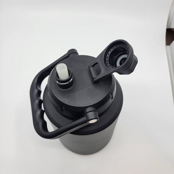 Asobu Insulated Mini Jug Sports thermos Bottle 33oz (1L) Black - Picture 8 of 9